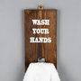 Hanah Home Raf023 Estantería de pared de madera de abeto, nogal